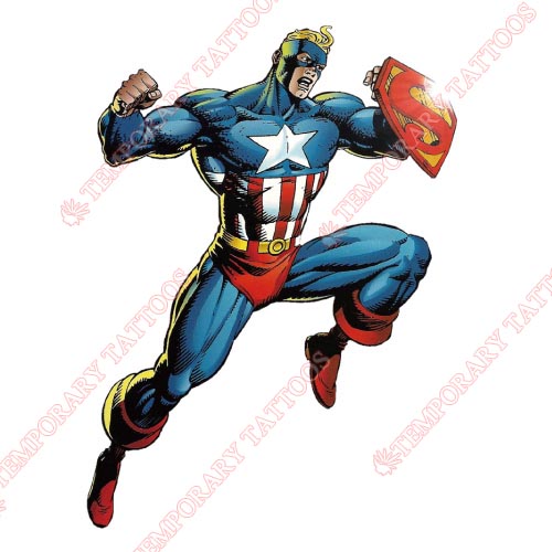 Captain America Customize Temporary Tattoos Stickers NO.71